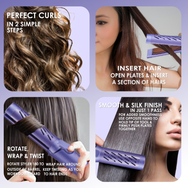 Beyond Hair - Titanium Airflow Style Hair Styling tools for perfect curls