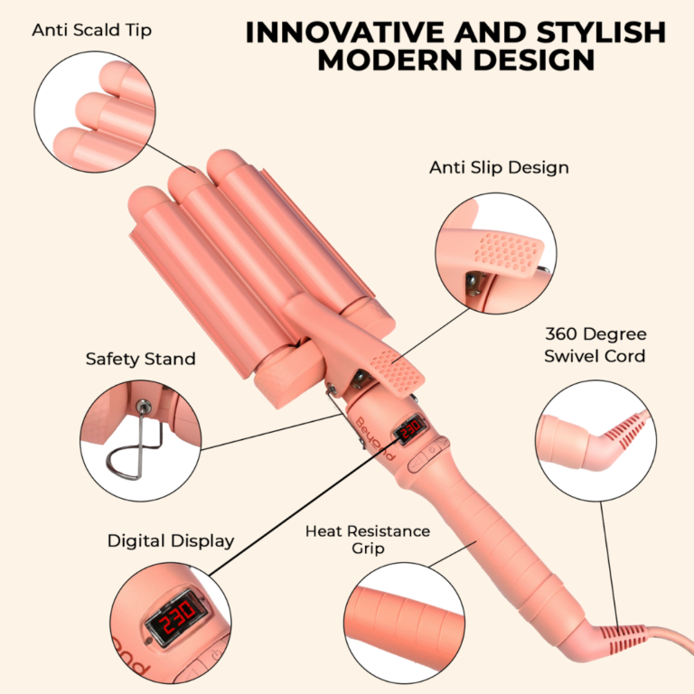 Beyond Hair 3 Barrel Curling Iron innovative and stylish design